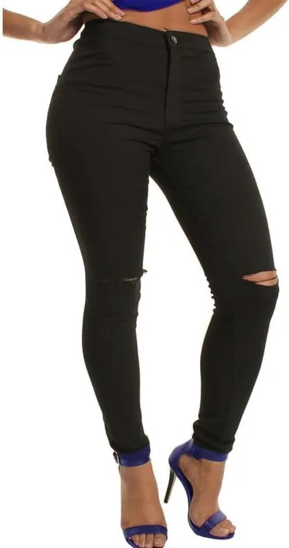 Andongnywell Women High Waisted Skinny Jeans Slim Fit Jean Stretch Leggings Pants