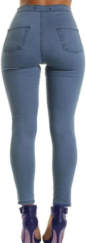 Andongnywell Women High Waisted Skinny Jeans Slim Fit Jean Stretch Leggings Pants