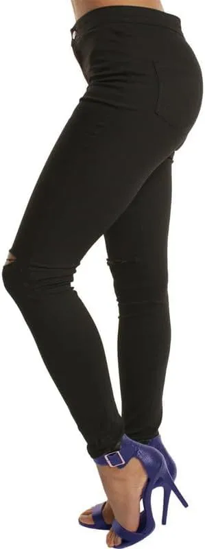 Andongnywell Women High Waisted Skinny Jeans Slim Fit Jean Stretch Leggings Pants