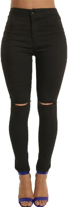 Andongnywell Women High Waisted Skinny Jeans Slim Fit Jean Stretch Leggings Pants