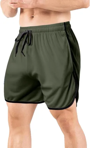 Big and Tall Running Athletic Shorts Quick Dry Gym Workout Short Lightweight Basketball Sports Short with Mesh Lining