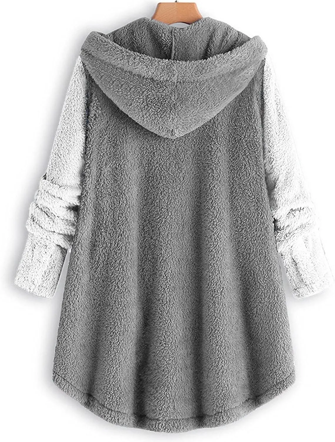 Cardigan Sweaters for Women 2024 Plus Size Long Sleeve Button Hoodie Winter Coat Women Fleece Jacket with Pockets