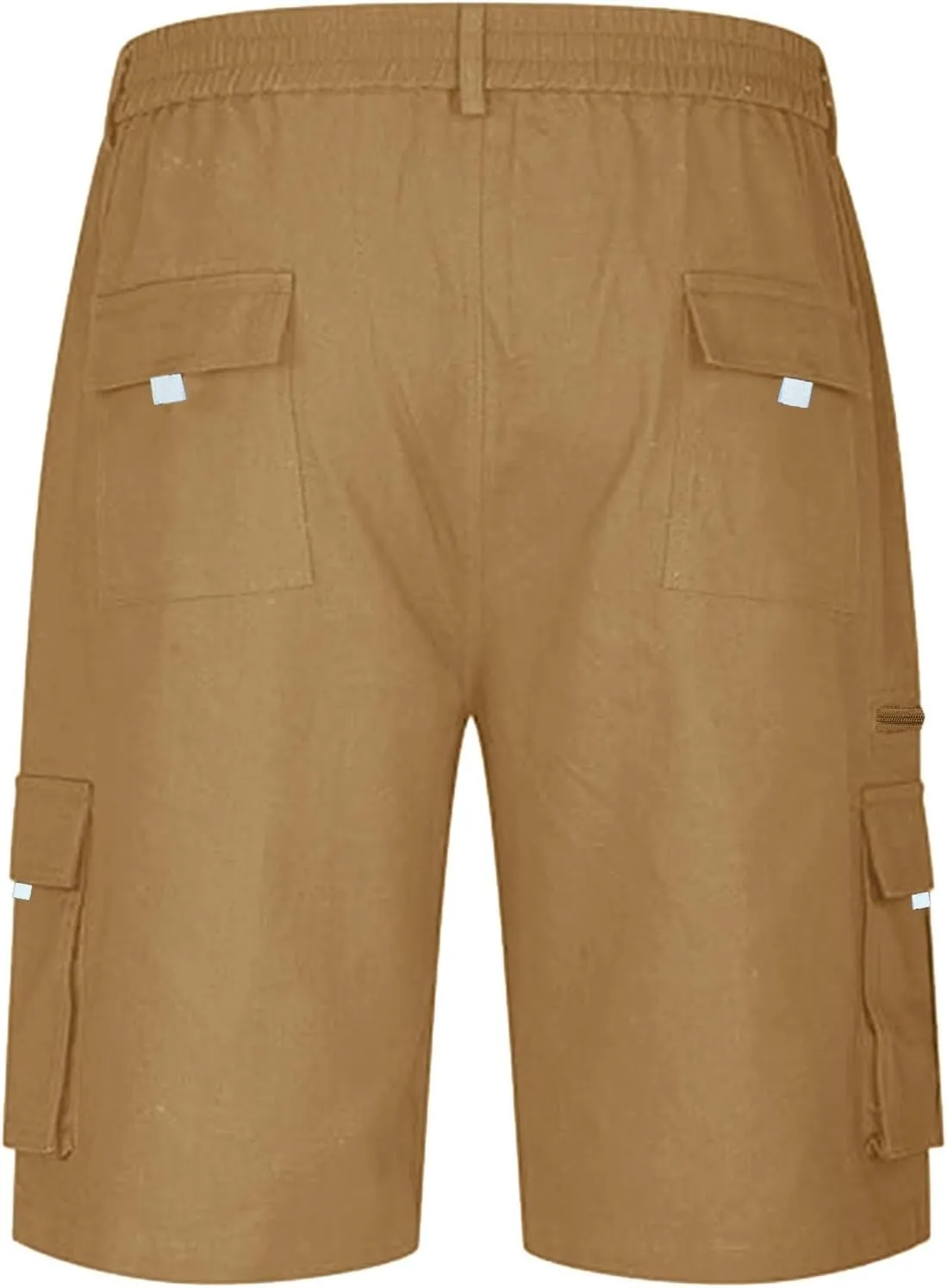 Cargo Shorts for Men Baggy Lightweight Casual Fashion Shorts with Multi-Pocket Button Zipper Elastic Waist Half Pants