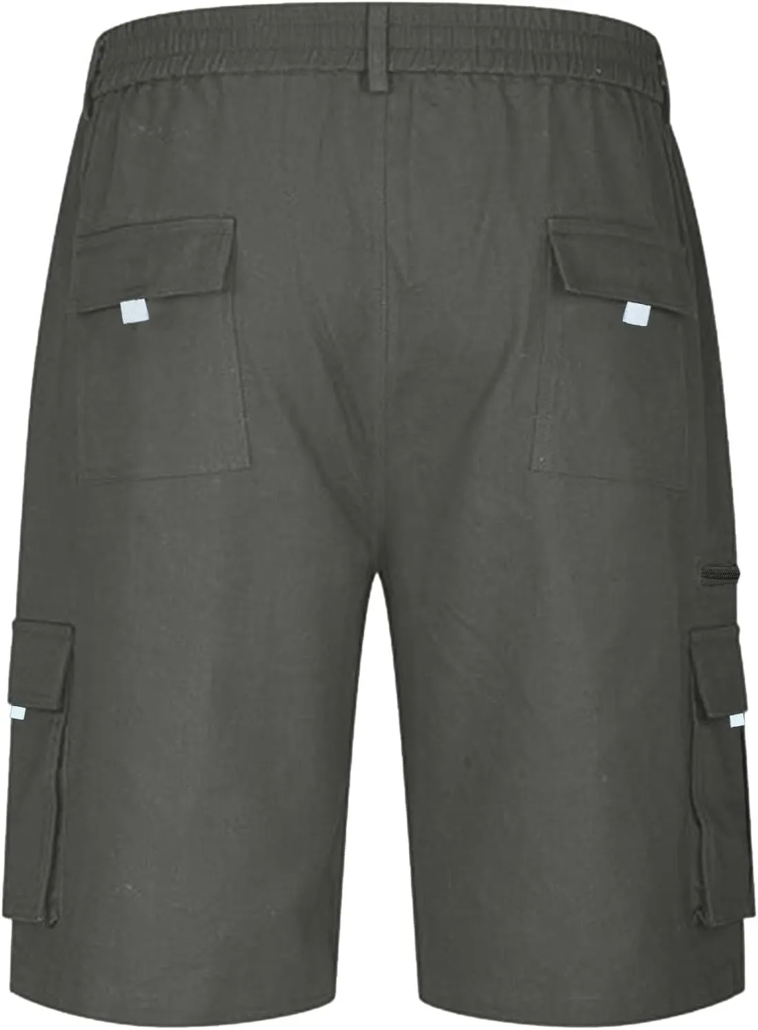 Cargo Shorts for Men Baggy Lightweight Casual Fashion Shorts with Multi-Pocket Button Zipper Elastic Waist Half Pants