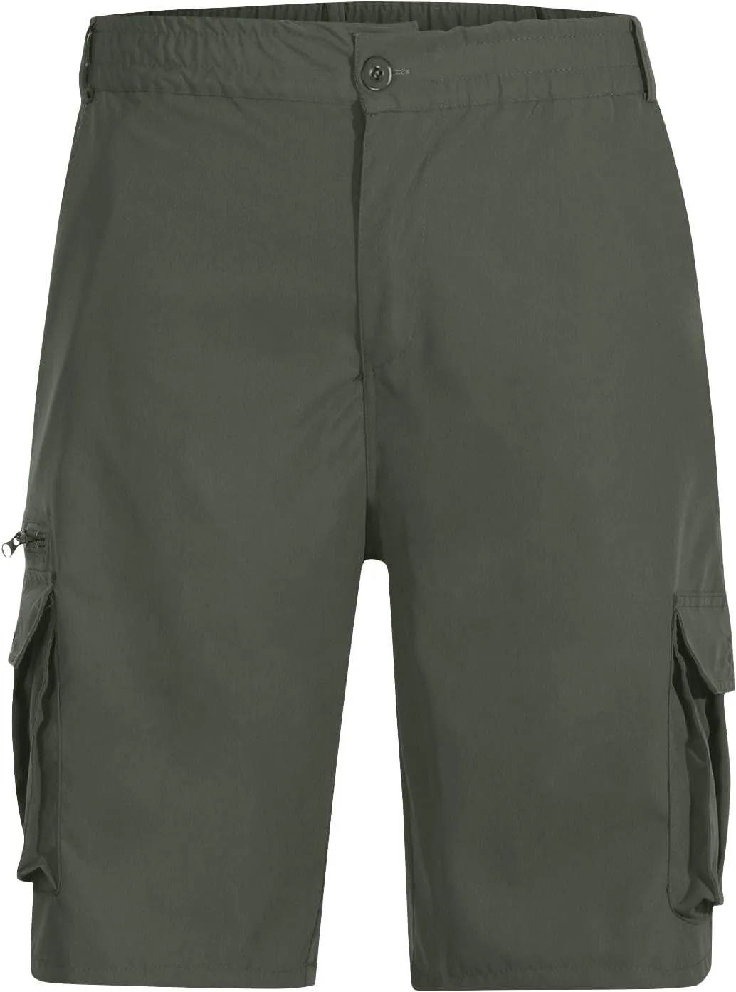Cargo Shorts for Men Relaxed Lightweight Workout Shorts 2025 Summer Elastic Waist Zipper Golf Tactical SweatShorts