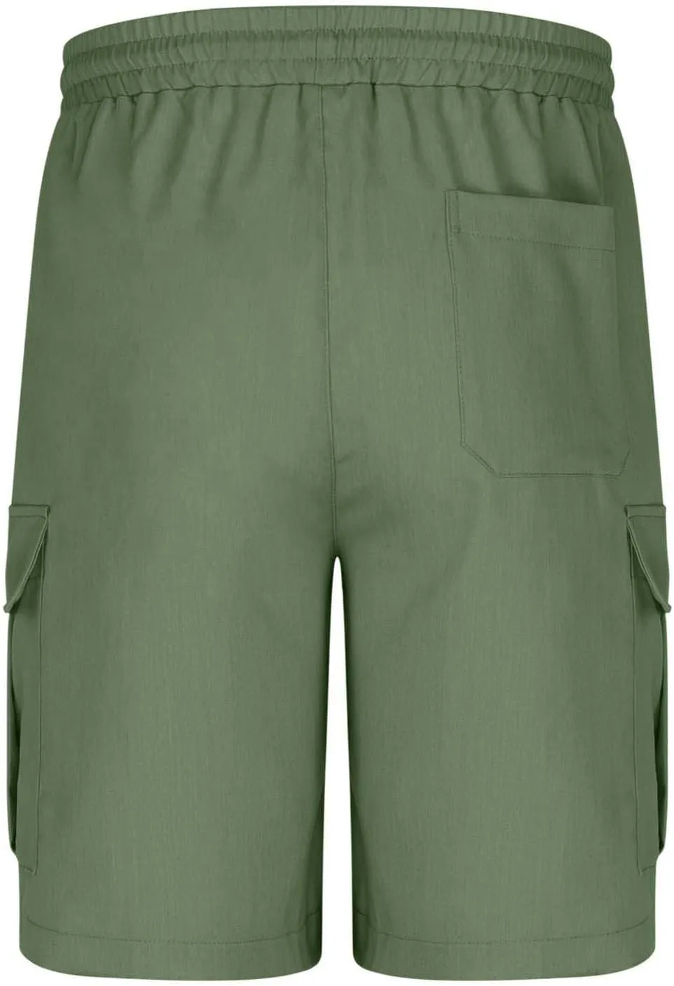 Cargo Shorts for Men Soft Cotton Hiking Tactical SweatShorts Elastic Waist Utility Athletic Gym Shorts Baggy Joggers