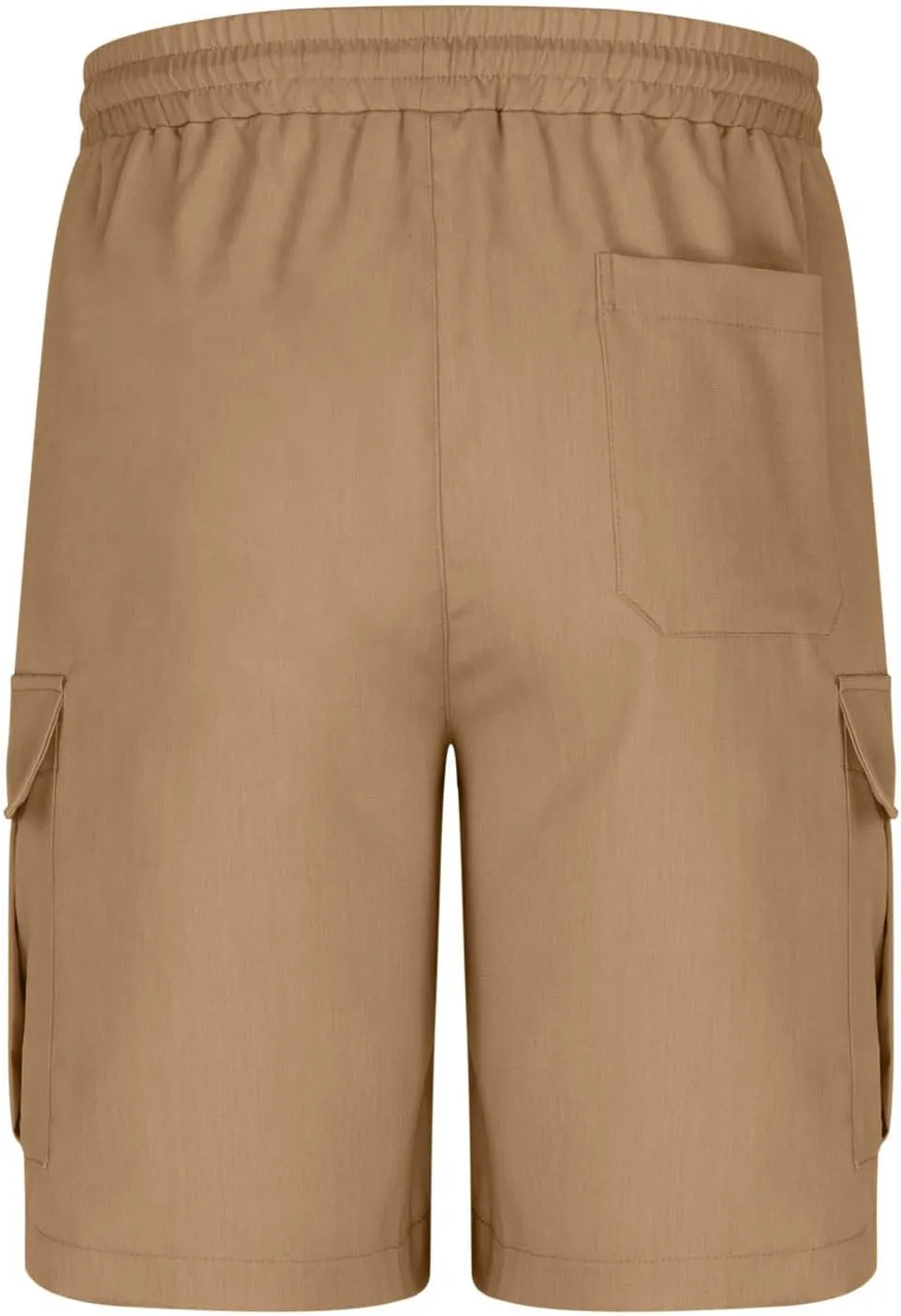 Cargo Shorts for Men Soft Cotton Hiking Tactical SweatShorts Elastic Waist Utility Athletic Gym Shorts Baggy Joggers