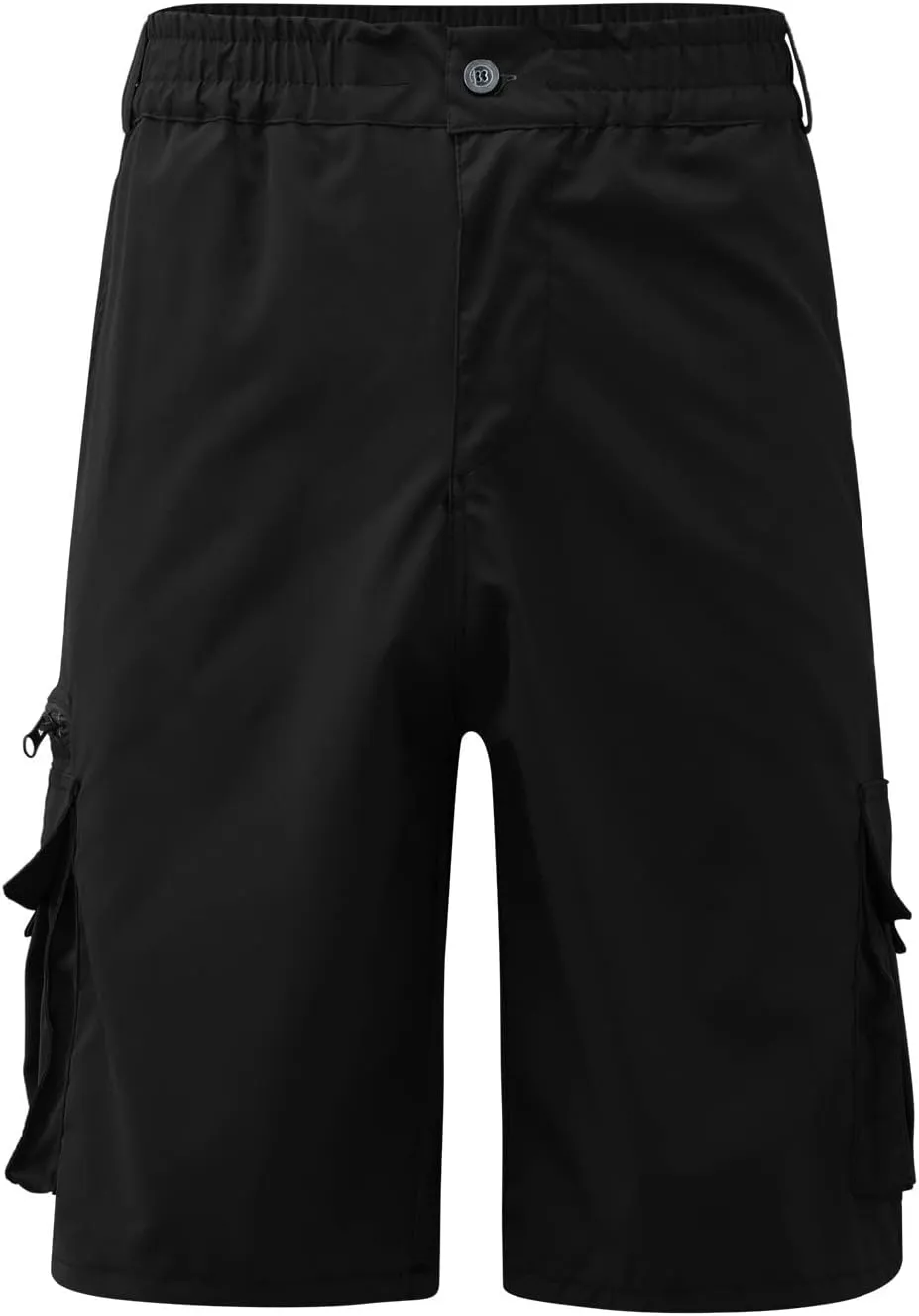 Cargo Shorts for Mens Elastic Waist Lightweight Stretchy Work Shorts Summer Casual Gym Workout Pants with Pockets