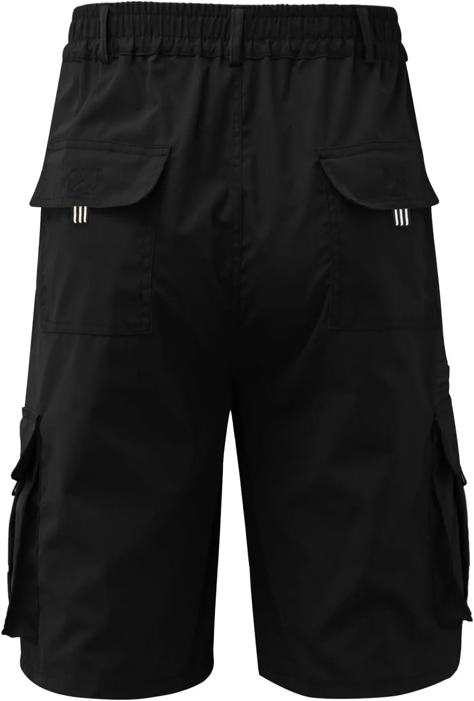 Cargo Shorts for Mens Elastic Waist Lightweight Stretchy Work Shorts Summer Casual Gym Workout Pants with Pockets