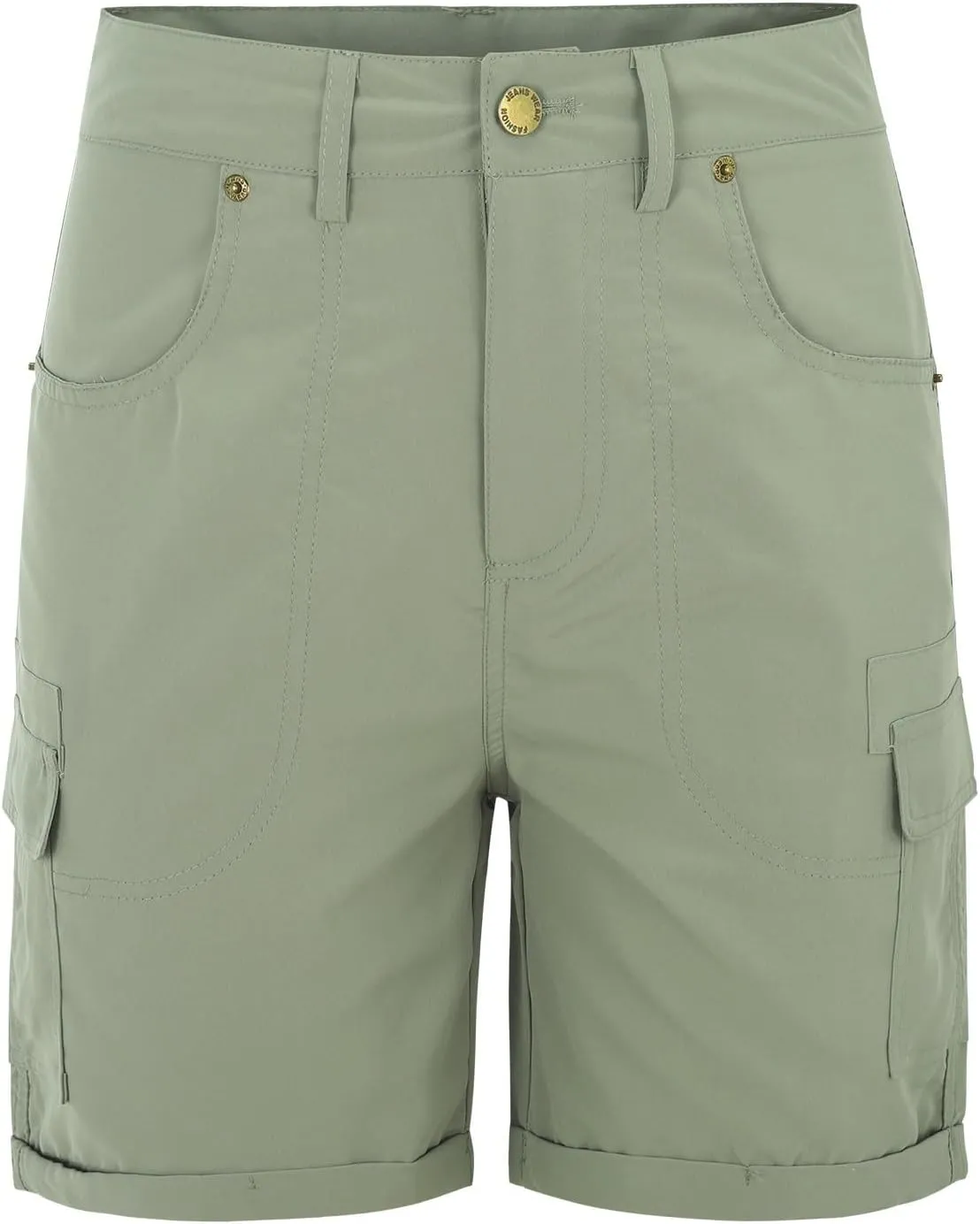 Cargo Shorts Women High Waisted Casual Pull On Hiking Shorts Lightweight Plus Size Summer Loose Fit Short Pants Clothes