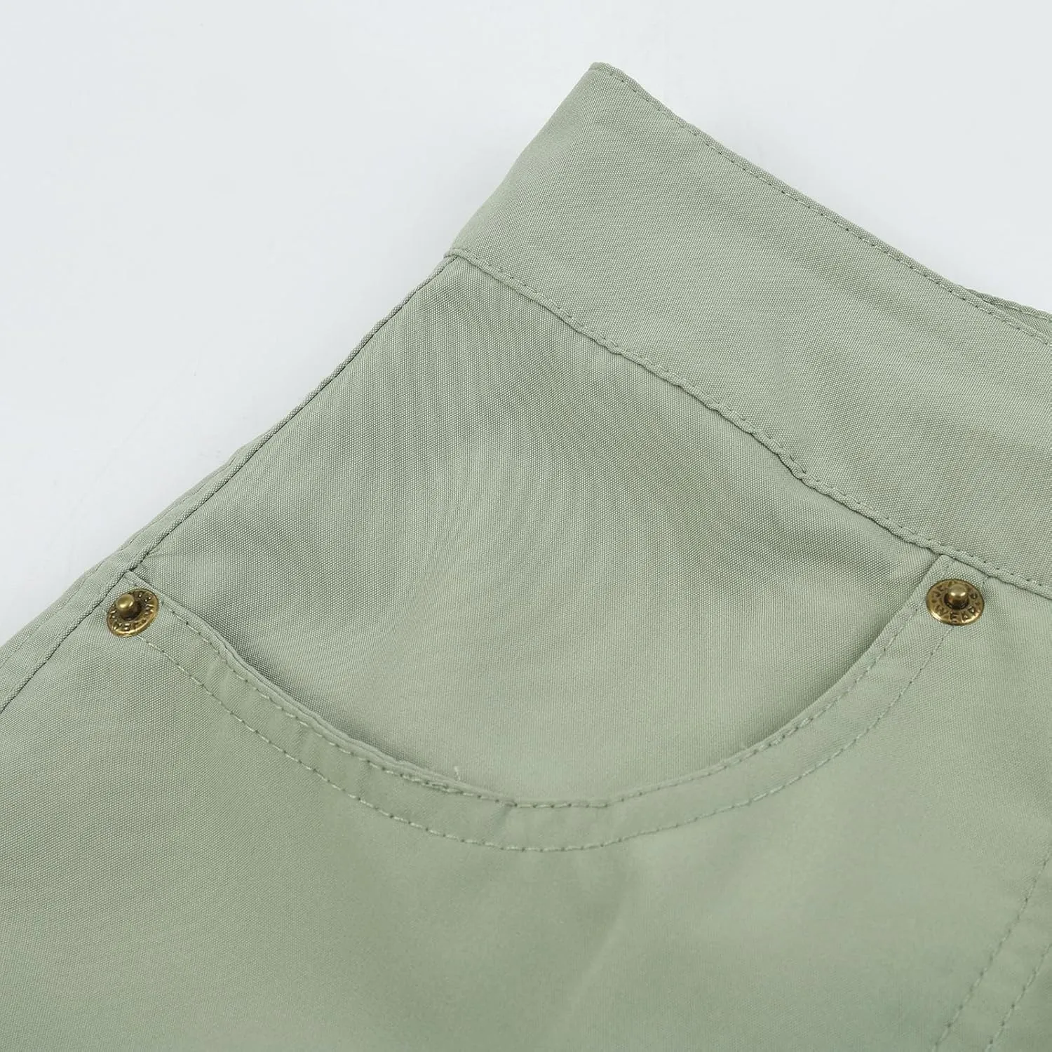 Cargo Shorts Women High Waisted Casual Pull On Hiking Shorts Lightweight Plus Size Summer Loose Fit Short Pants Clothes