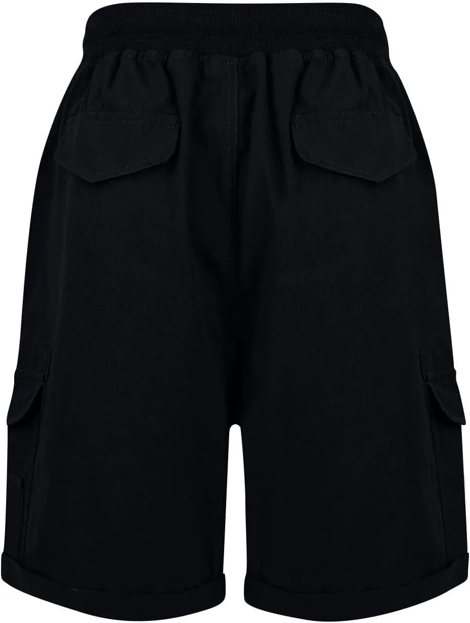 Cargo Shorts Women Summer Casual High Waisted Drawstring Hiking Shorts Baggy Trendy Athletic Shorts with Pockets