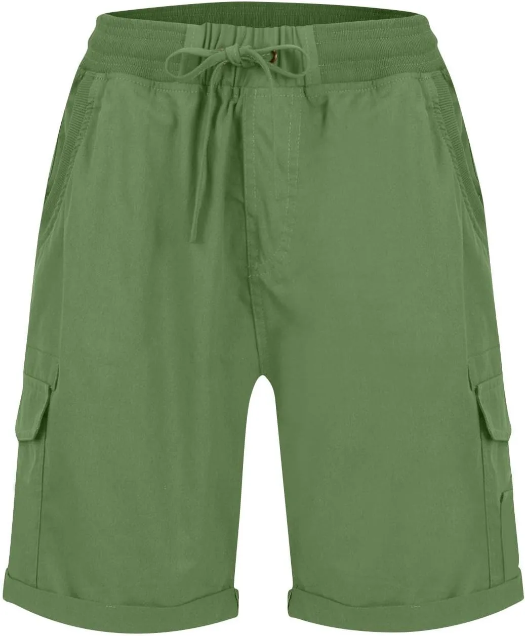 Cargo Shorts Women Summer Casual High Waisted Drawstring Hiking Shorts Baggy Trendy Athletic Shorts with Pockets