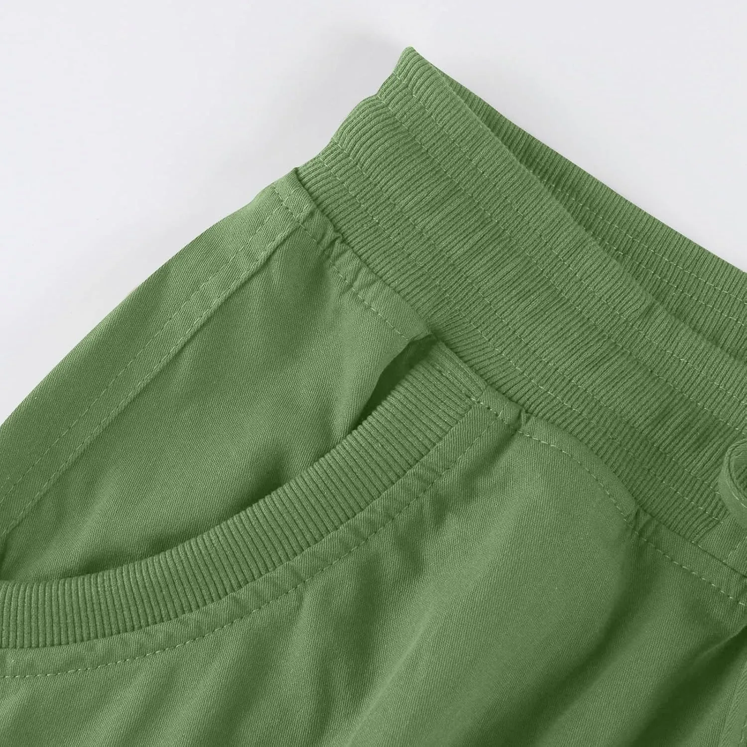 Cargo Shorts Women Summer Casual High Waisted Drawstring Hiking Shorts Baggy Trendy Athletic Shorts with Pockets