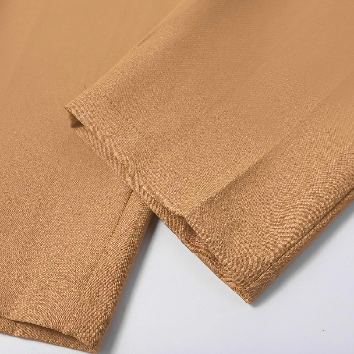 Casual Belted Dress Pants for Women Slim Fit Office Work Pencil Pants High Waisted Straight Leg Pull-On Trousers with Pockets