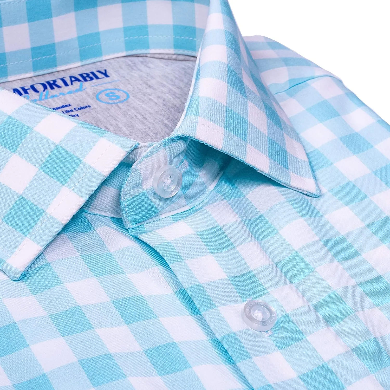 CC Performance Slim Fit Short Sleeve Button Down Shirts for Men | Wrinkle Resistant Casual Button Up Shirts for Men