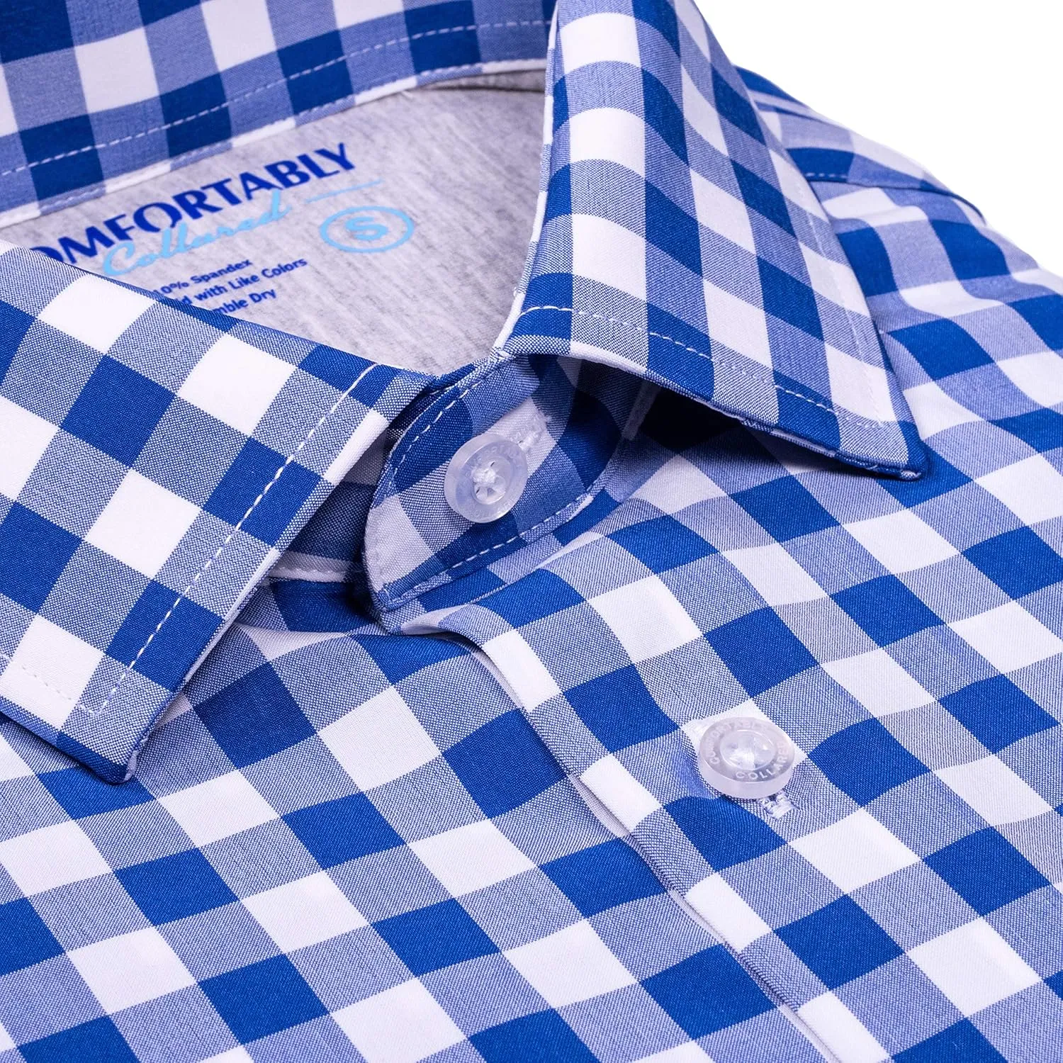CC Performance Slim Fit Short Sleeve Button Down Shirts for Men | Wrinkle Resistant Casual Button Up Shirts for Men