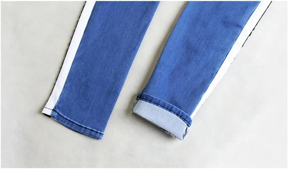 Cresay Women Sexy Elastic Butt Lift High Waisted Skinny Jeans Denim Pants