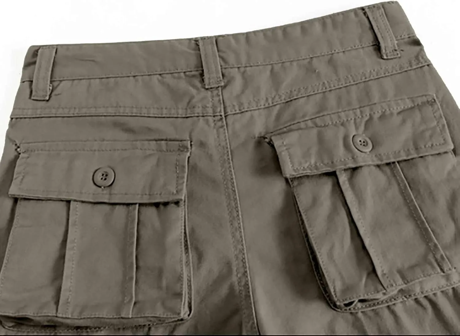 GOKKILRW Men's Cotton Multi-Pockets Work Pants Tactical Outdoor Hiking Jogging Military Army Ripstop Utility Baggy Cargo Pant