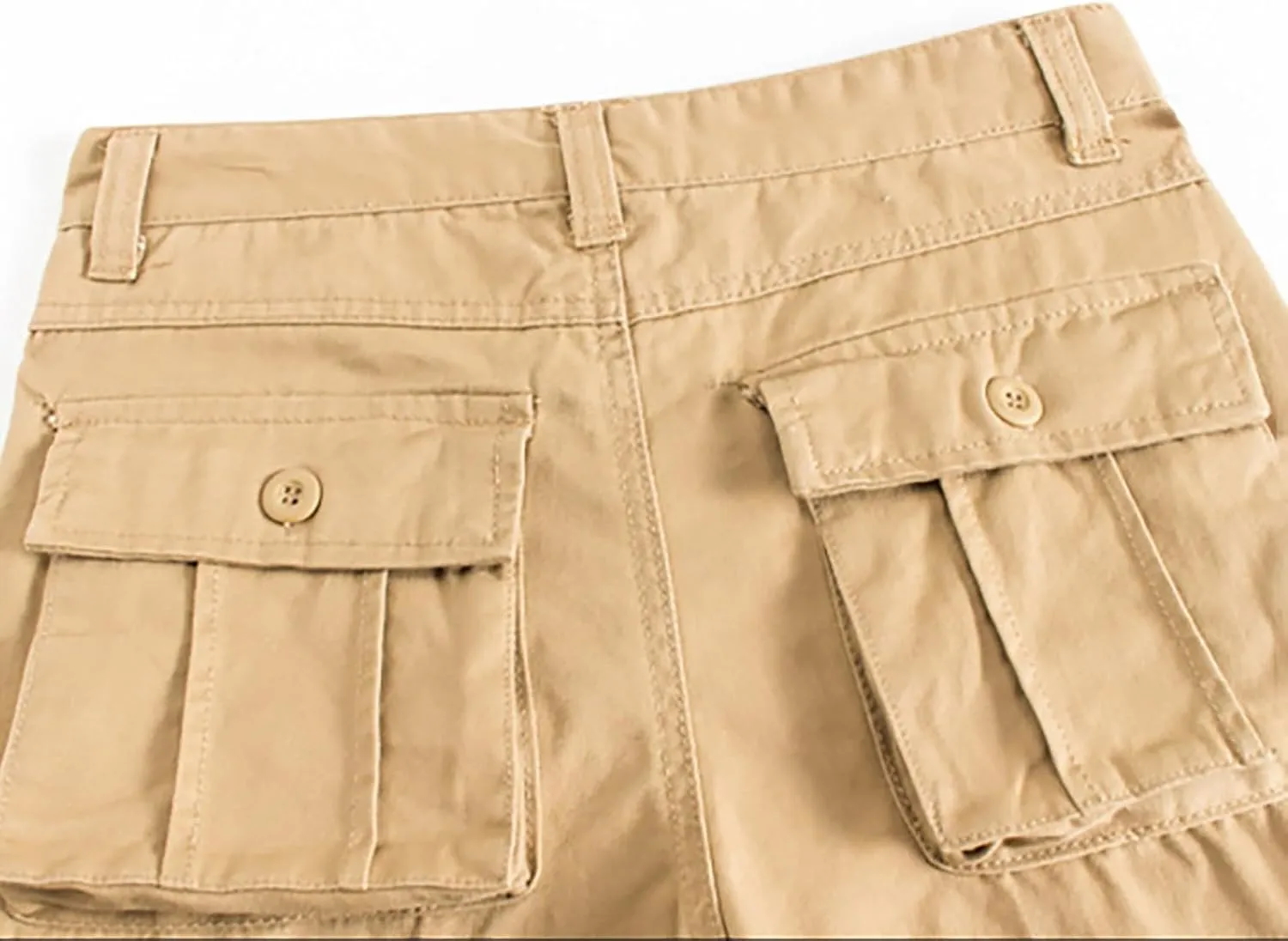 GOKKILRW Men's Cotton Multi-Pockets Work Pants Tactical Outdoor Hiking Jogging Military Army Ripstop Utility Baggy Cargo Pant