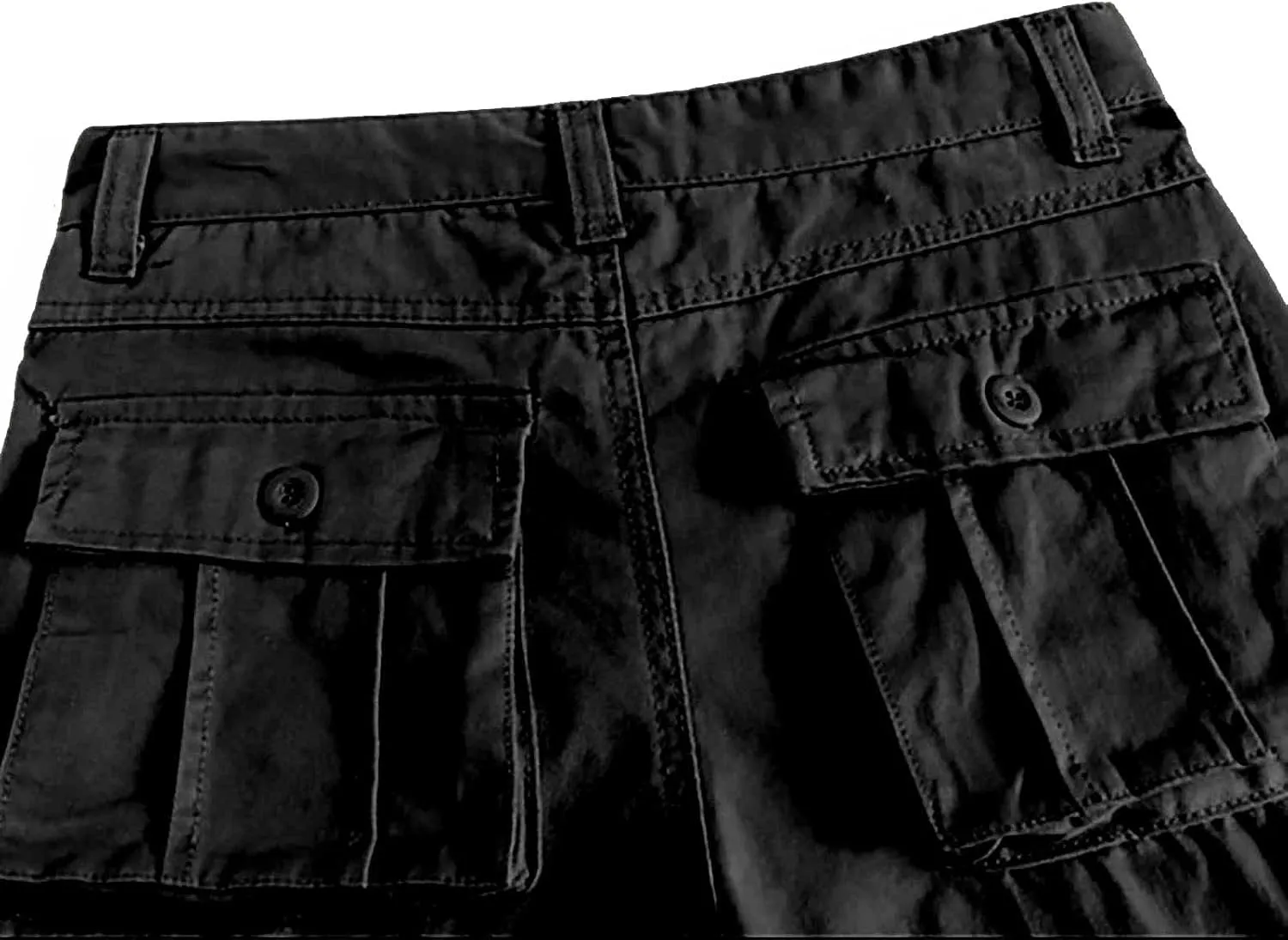 GOKKILRW Men's Cotton Multi-Pockets Work Pants Tactical Outdoor Hiking Jogging Military Army Ripstop Utility Baggy Cargo Pant