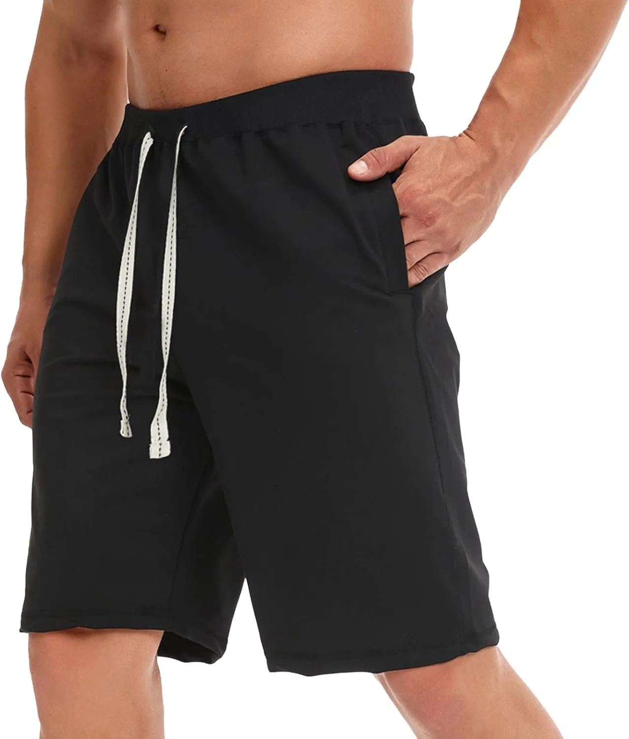 Gym Shorts Men, Men's 2 in 1 Running Shorts 3" Quick Dry Bodybuilding Weightlifting Athletic Workout Shorts for Men