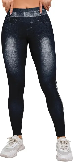 HGps8w Women's High Waisted Skinny Jeans Chic Pearls Decor Stretch Slim Fitted Denim Pants