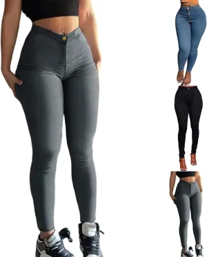 High Waisted Skinny Jeans for Women Stretchy Colombian Butt Lifting Jeans Classic Slim Fit Curvy Denim Pants