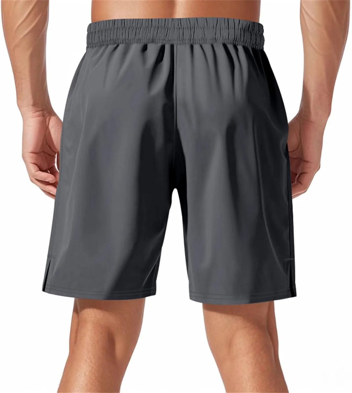 Hiking Shorts Men Quick Dry Gym Golf Workout Athletic Elastic Waist Hybrid Shorts Drawstring Stretch Short Pants with Pockets