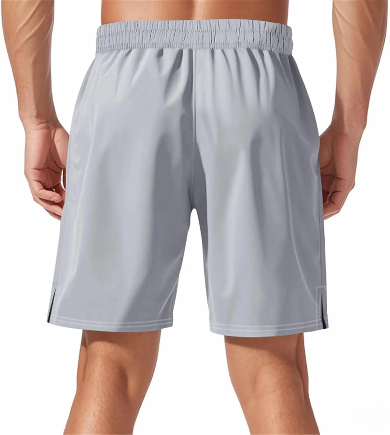 Hiking Shorts Men Quick Dry Gym Golf Workout Athletic Elastic Waist Hybrid Shorts Drawstring Stretch Short Pants with Pockets