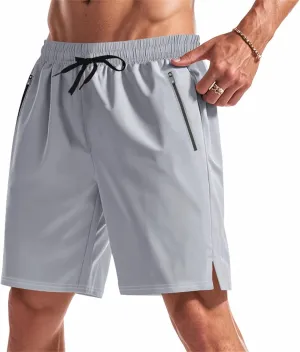Hiking Shorts Men Quick Dry Gym Golf Workout Athletic Elastic Waist Hybrid Shorts Drawstring Stretch Short Pants with Pockets