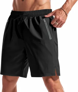 Hiking Shorts Men Quick Dry Gym Golf Workout Athletic Elastic Waist Hybrid Shorts Drawstring Stretch Short Pants with Pockets