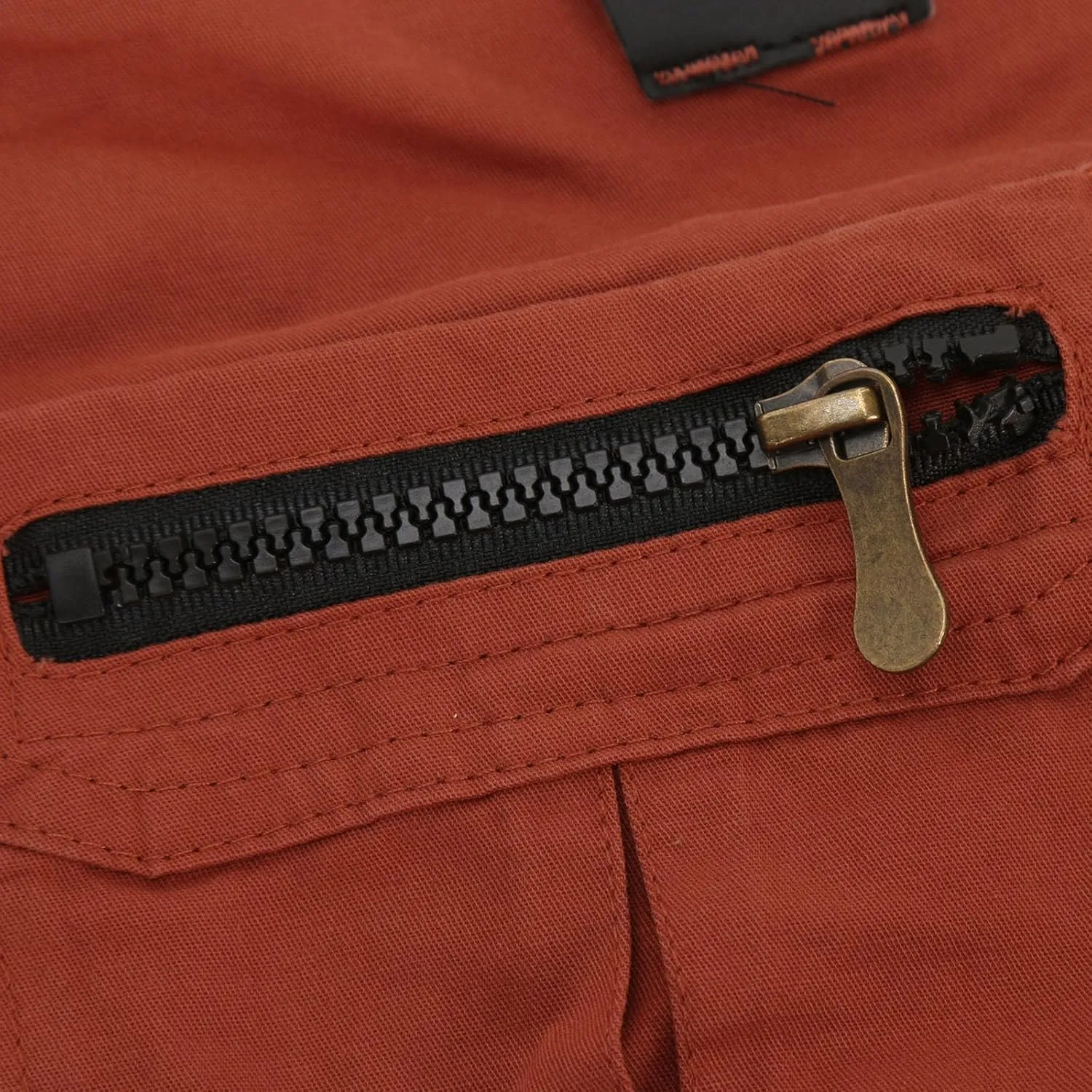 Men Casual Fashion Solid Shorts with Multi-Pockets Button Zipper Cargo Shorts Pants Outdoors Workwear