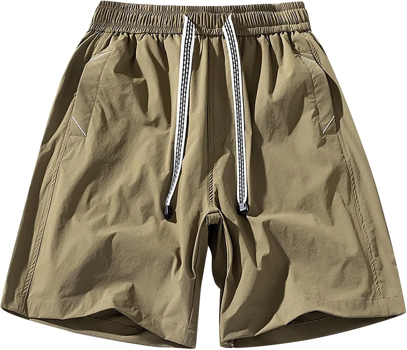 Mens Athletic Shorts Workout Gym Running Exercise Training Drawstring Fashion 2024 Sports Shorts with Pockets