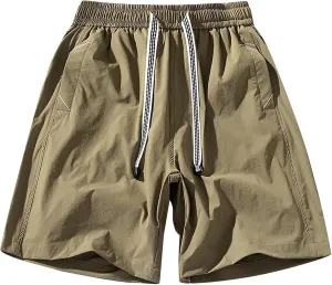 Mens Athletic Shorts Workout Gym Running Exercise Training Drawstring Fashion 2024 Sports Shorts with Pockets