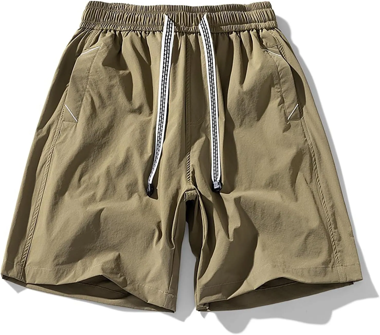 Mens Athletic Shorts Workout Gym Running Exercise Training Drawstring Fashion 2024 Sports Shorts with Pockets