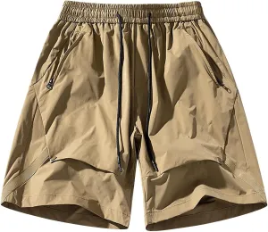 Mens Athletic Shorts Workout Gym Running Exercise Training Drawstring Fashion 2024 Sports Shorts with Pockets