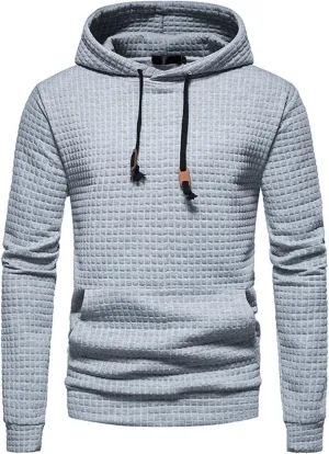 Mens Fashion Hoodies Sweatshirt Casual Long Sleeve Hooded Sweaters Pullover Winter Clothes for Men with Pocket