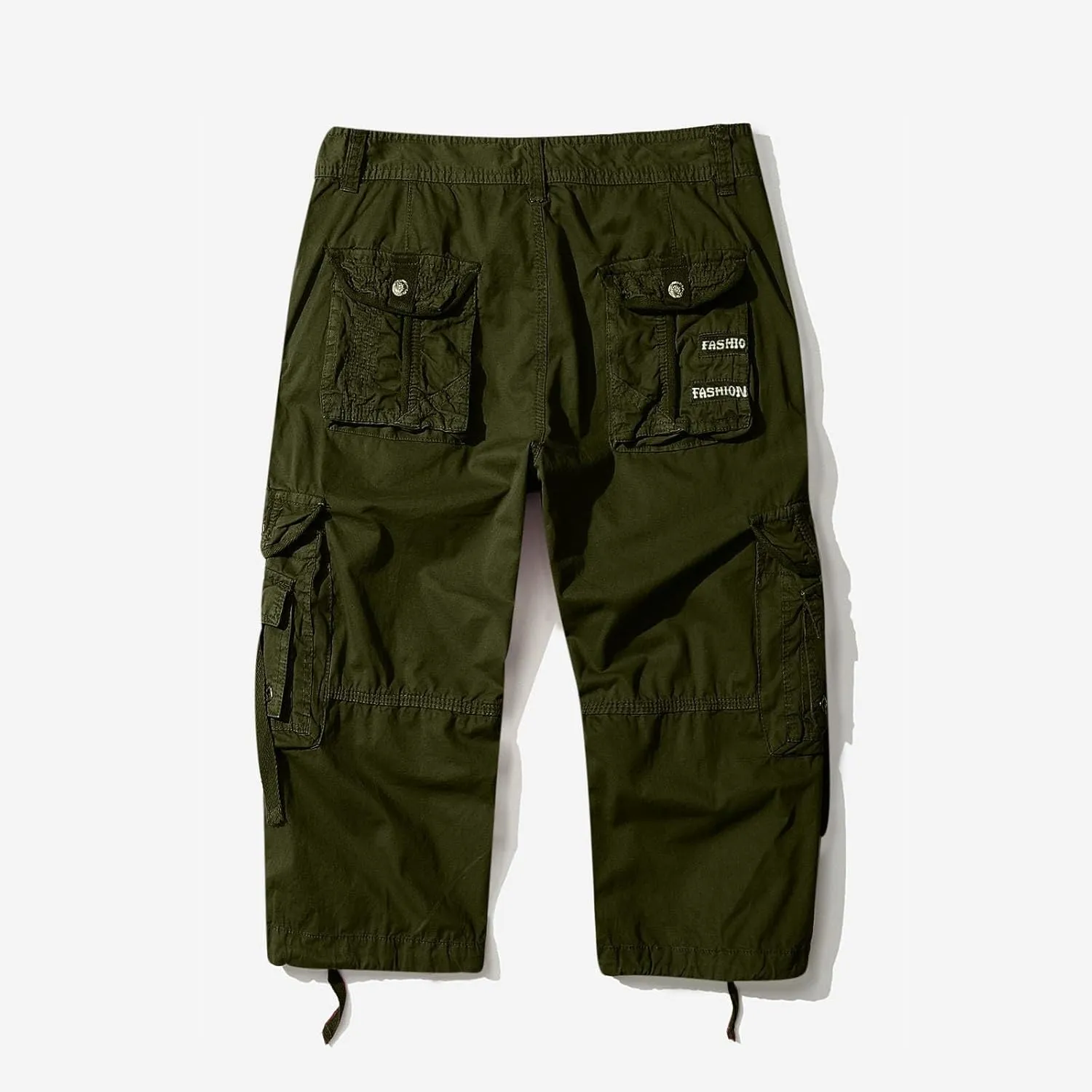 Men's Plus Size Cargo Shorts with Multi-Pockets Knee Length Tactical Short Pants Relaxed Summer Beach Shorts Pants