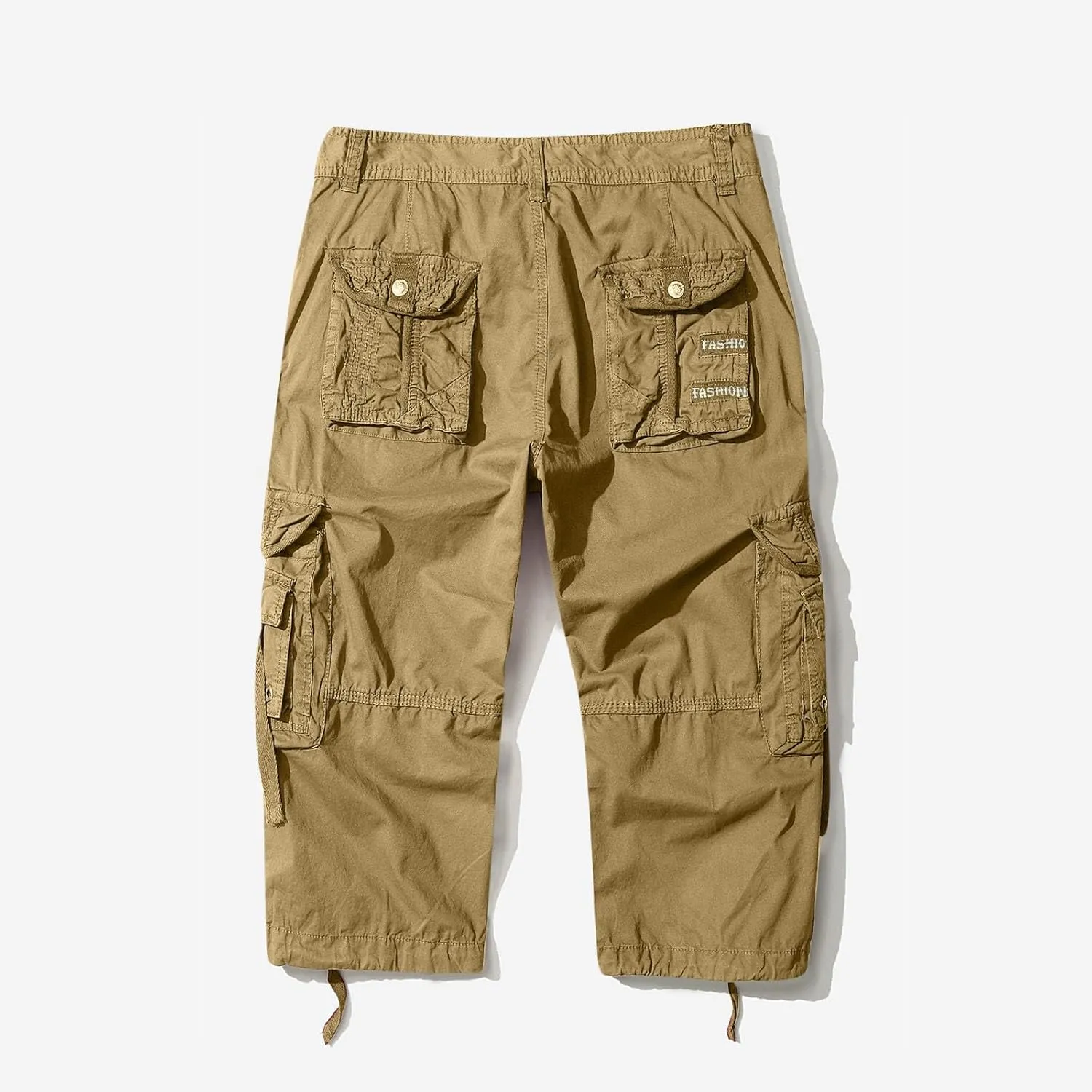 Men's Plus Size Cargo Shorts with Multi-Pockets Knee Length Tactical Short Pants Relaxed Summer Beach Shorts Pants