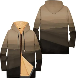 Mens Sherpa Hoodie Zip Up Thermal Warm Hooded Fleece Winter Thick Hoodies