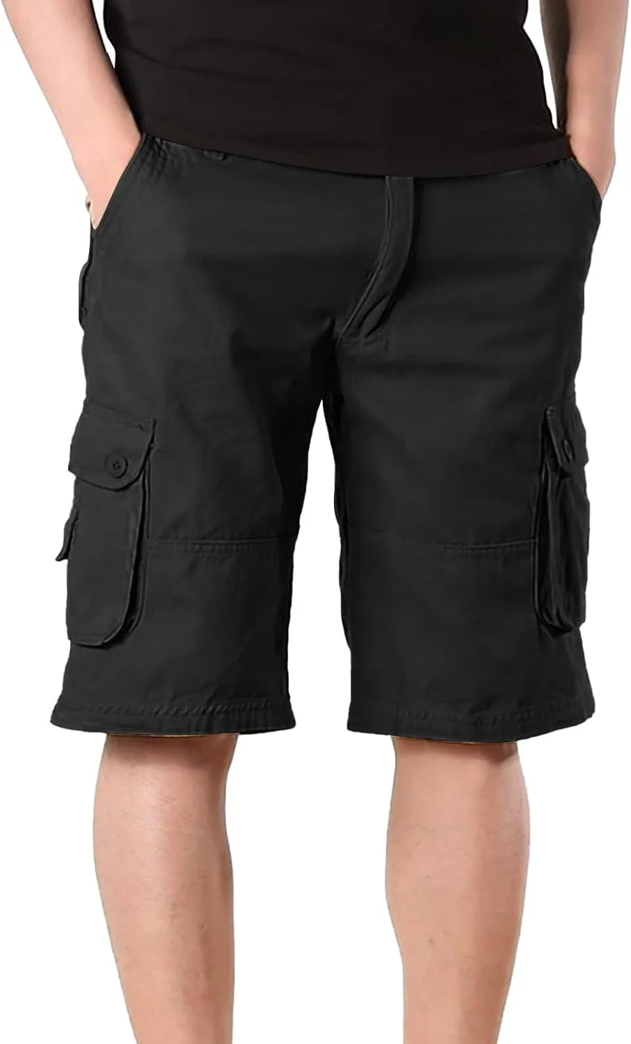 Mens Shorts Casual Stretch Tactical Hiking Shorts Waterproof Quick Dry Work Pants Hiking Fishing Short with Pockets