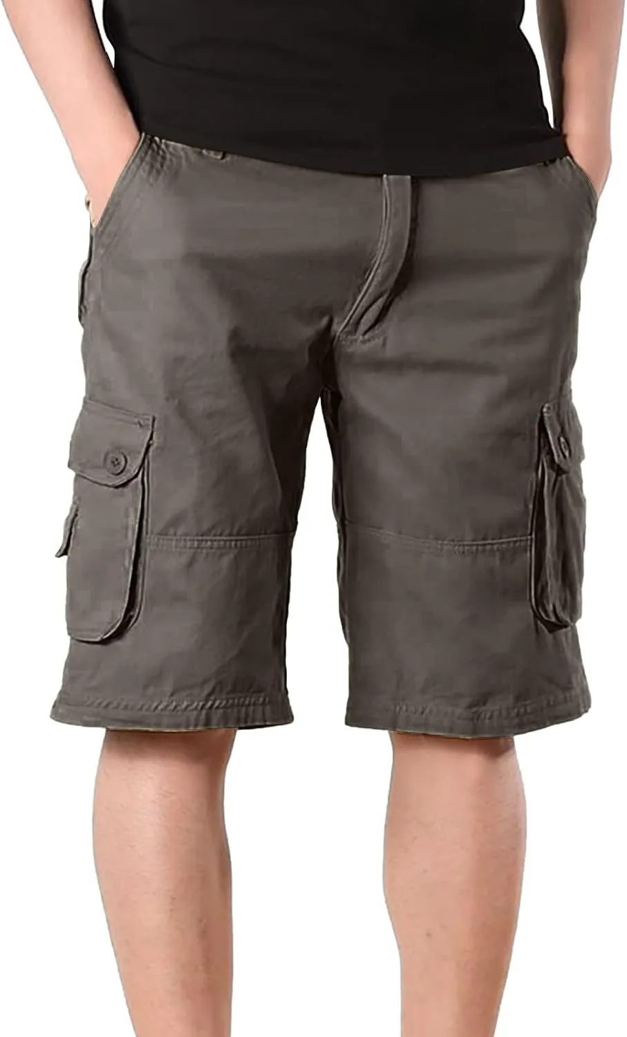 Mens Shorts Casual Stretch Tactical Hiking Shorts Waterproof Quick Dry Work Pants Hiking Fishing Short with Pockets