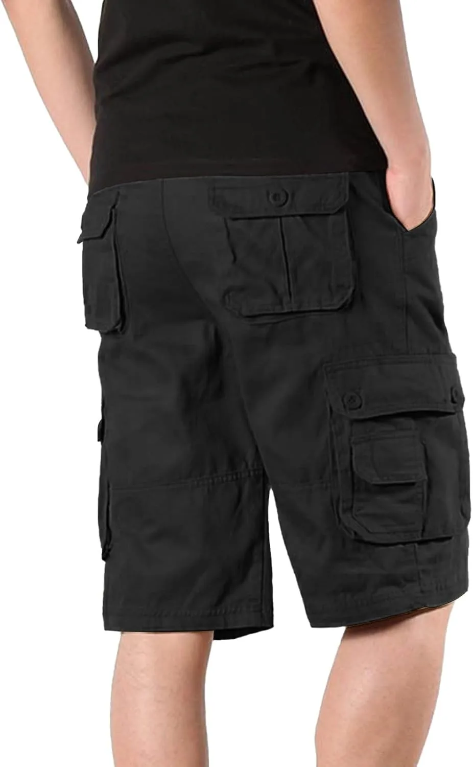 Mens Shorts Casual Stretch Tactical Hiking Shorts Waterproof Quick Dry Work Pants Hiking Fishing Short with Pockets