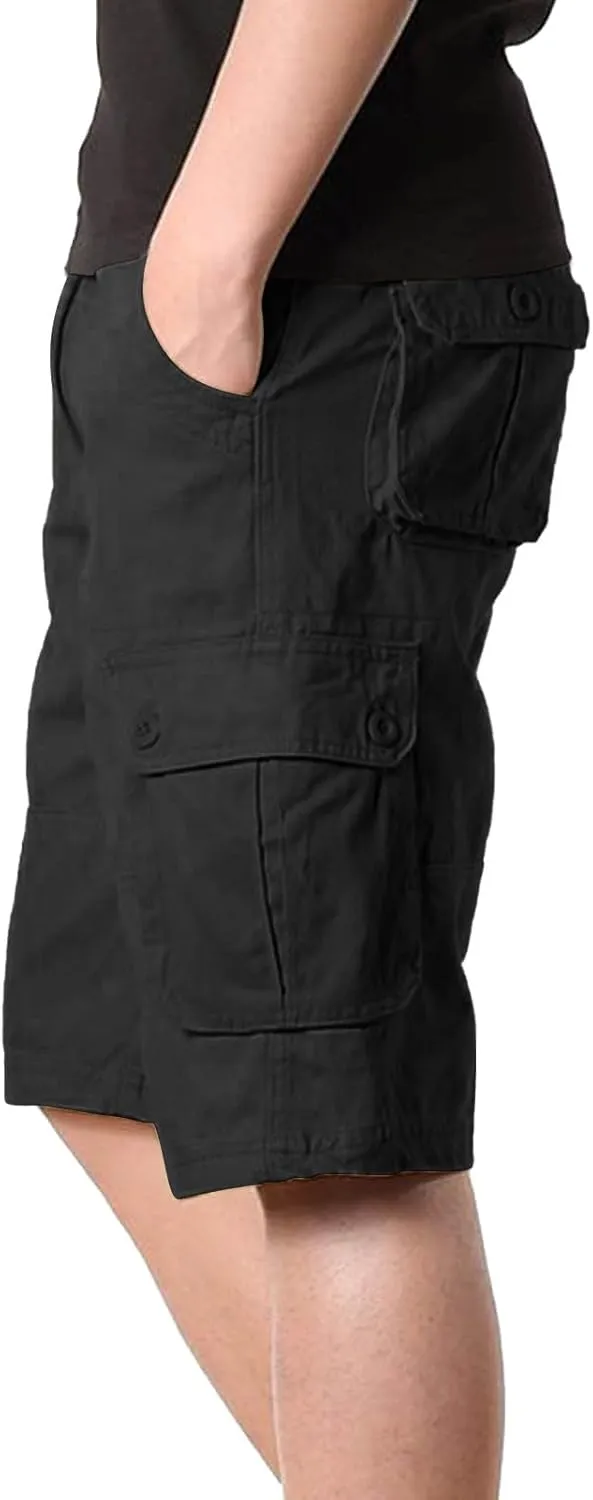 Mens Shorts Casual Stretch Tactical Hiking Shorts Waterproof Quick Dry Work Pants Hiking Fishing Short with Pockets