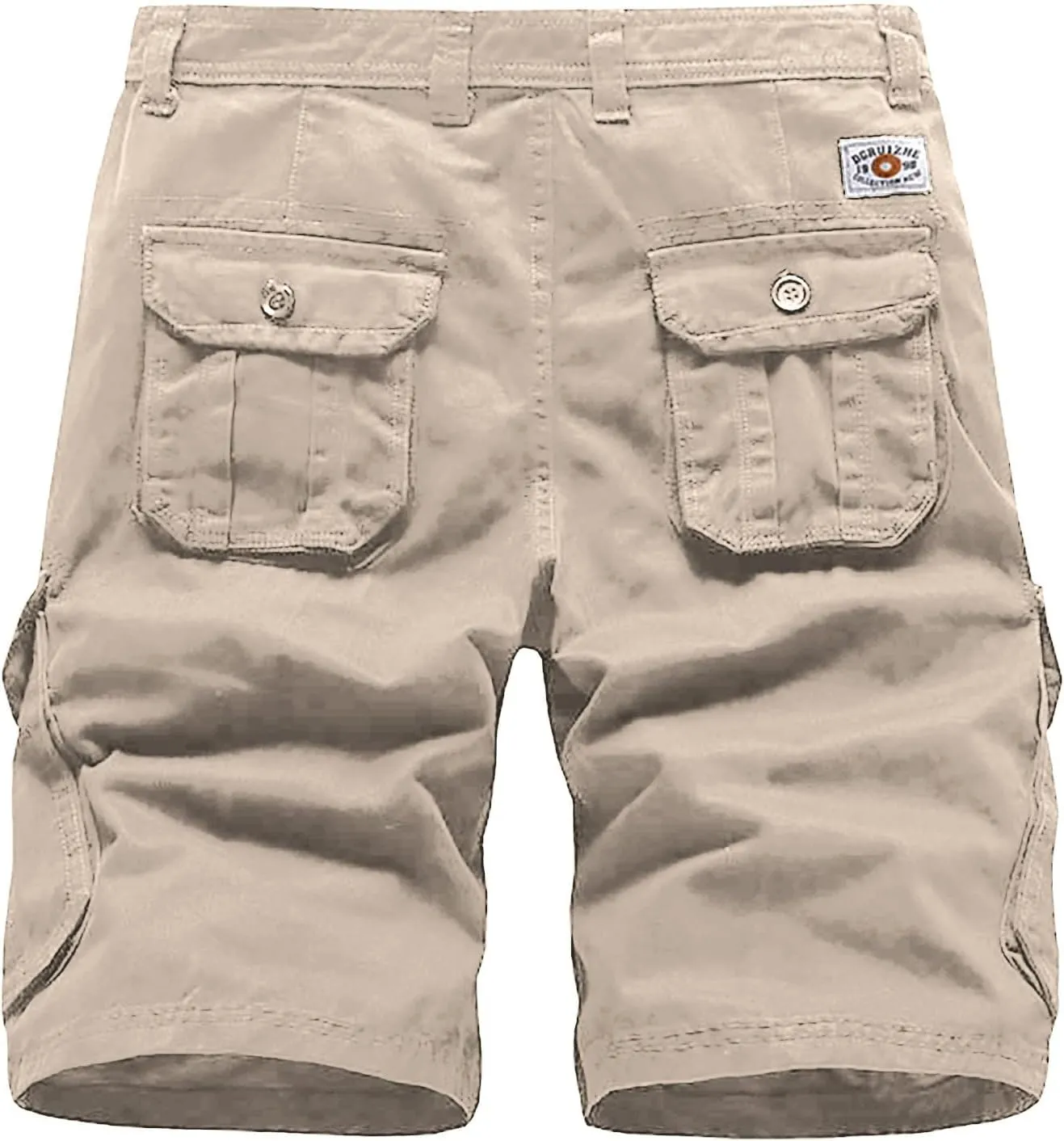 Men's Summer Plus Size Cargo Shorts with Multi-Pockets Relaxed Fit Beach Outdoors Work Trousers Short Pants