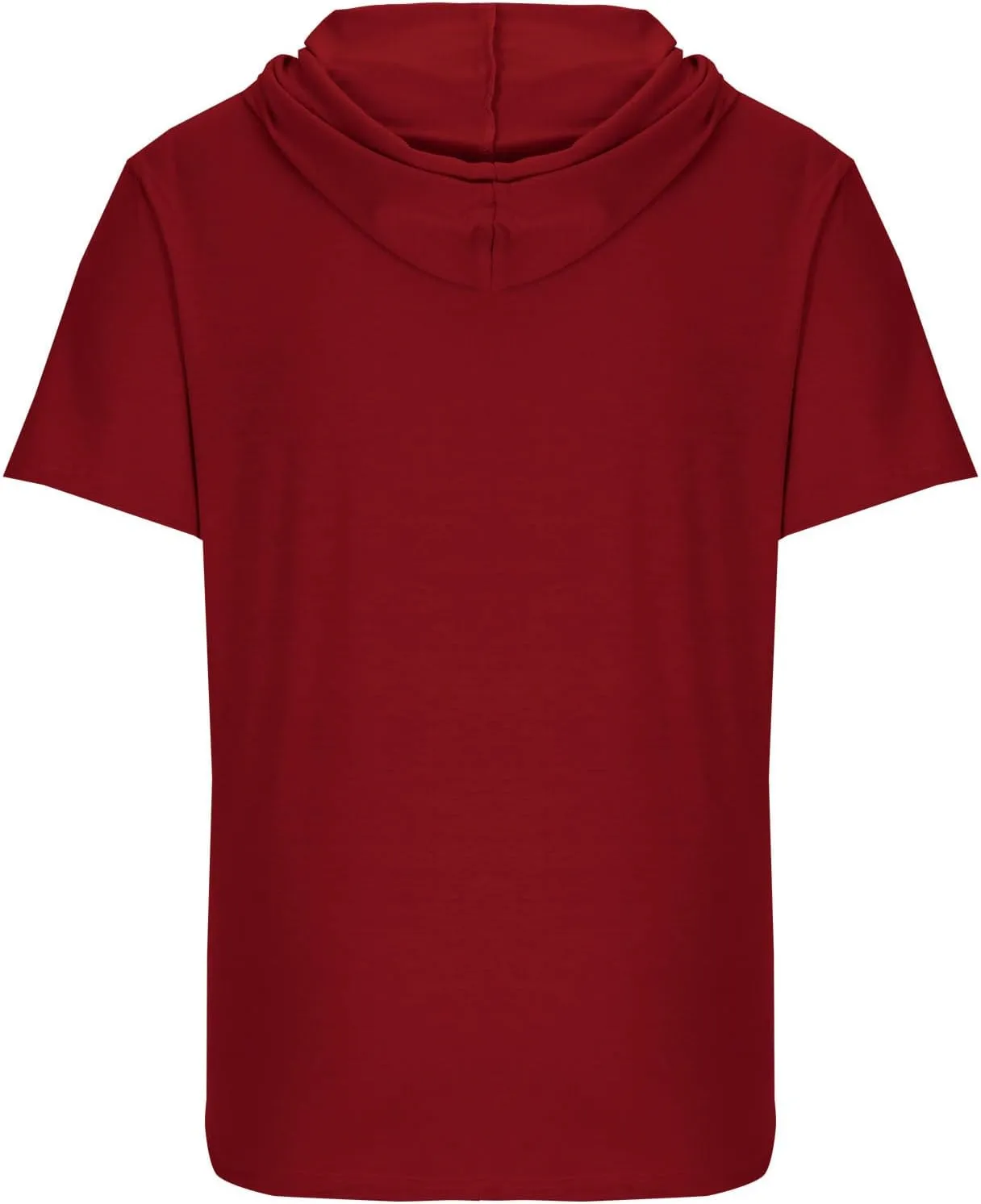 Mens T-Shirts Big and Tall Short Sleeve Solid Hoodies Shirt Causal Summer Vacation Shirts Gym Workout Tee Tops
