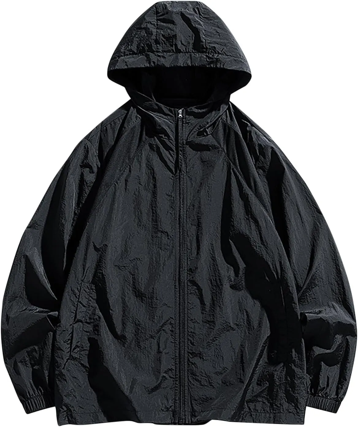 Mens UPF 50  UV Sun Protection Hoodie Jacket Full Zip Long Sleeve Lightweight Fishing Hiking Outdoor Oversized Hooded Jackets
