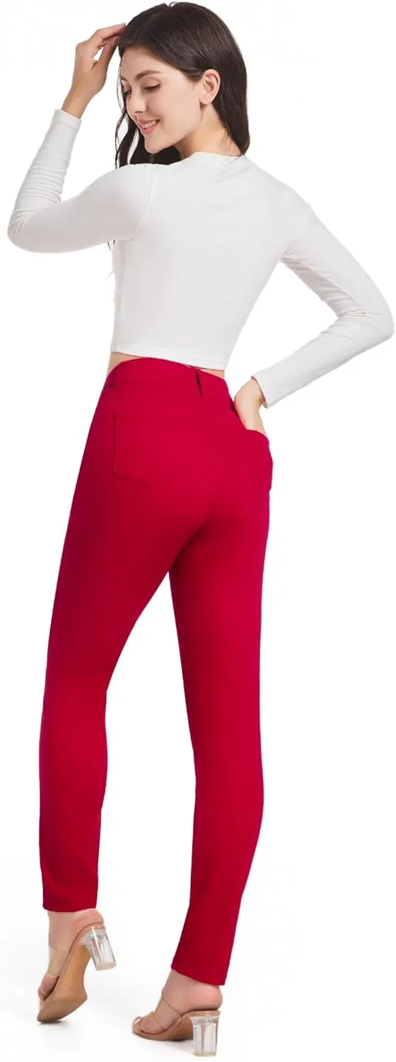 Oneniao Womens Instantly Slims Stretchy Denim Pants Stylish High Waisted Skinny Jeans Butt Lifting Jeggings with Pockets