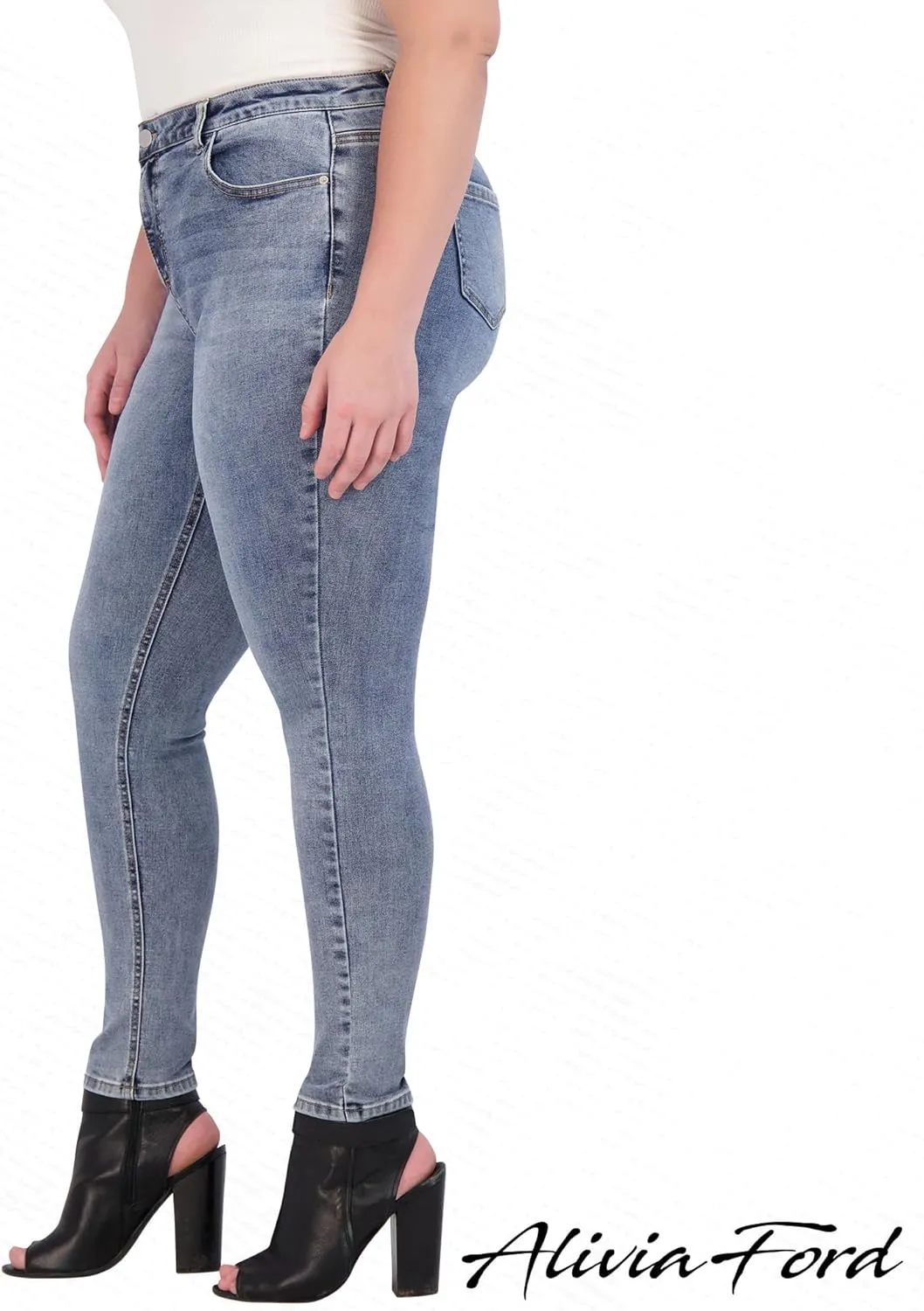 Plus Size Jeans for Women – High Waisted Skinny Jeans for Women – 29”